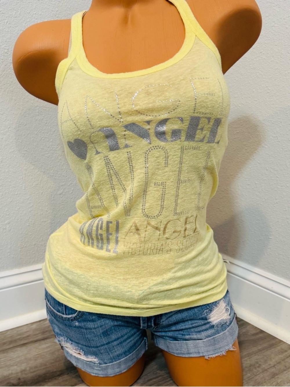 Victorias Secret Angel Supermodel Essentials Racerback Y2K Vintage Tank Top XS